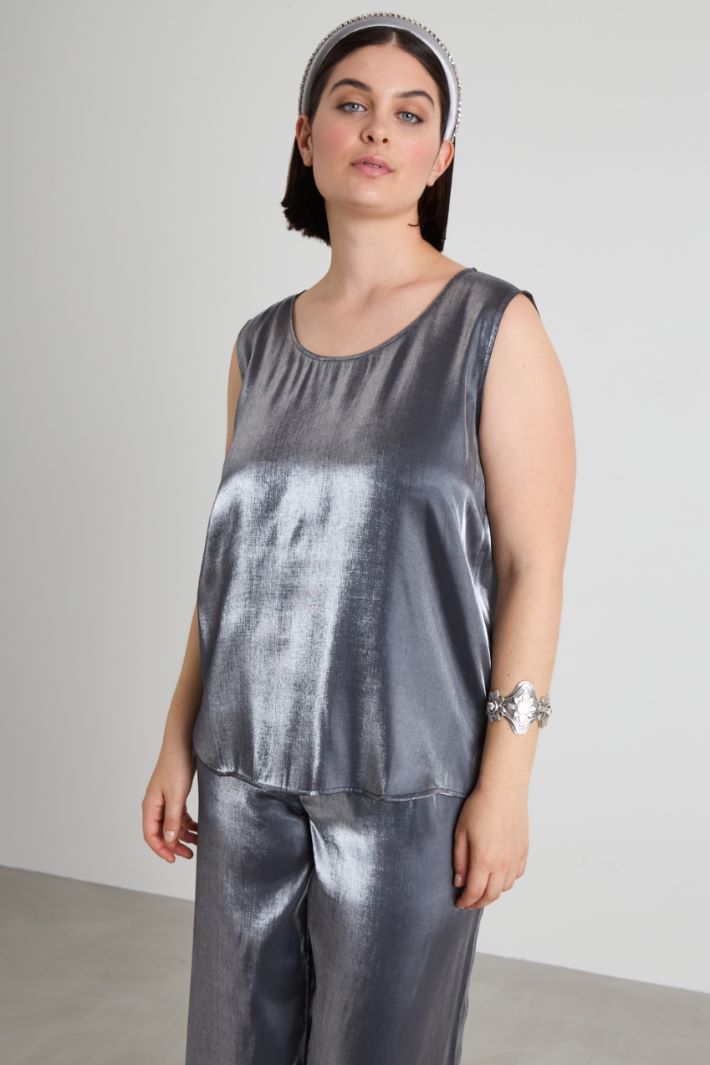 Lamé viscose top Intrend
