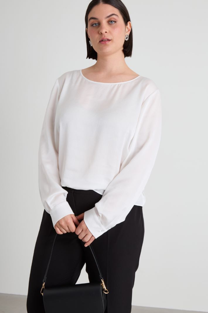 Blusa in raso Intrend - 3