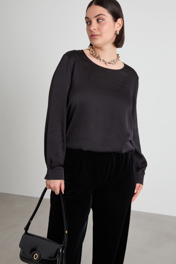 Blusa in raso Intrend - 3