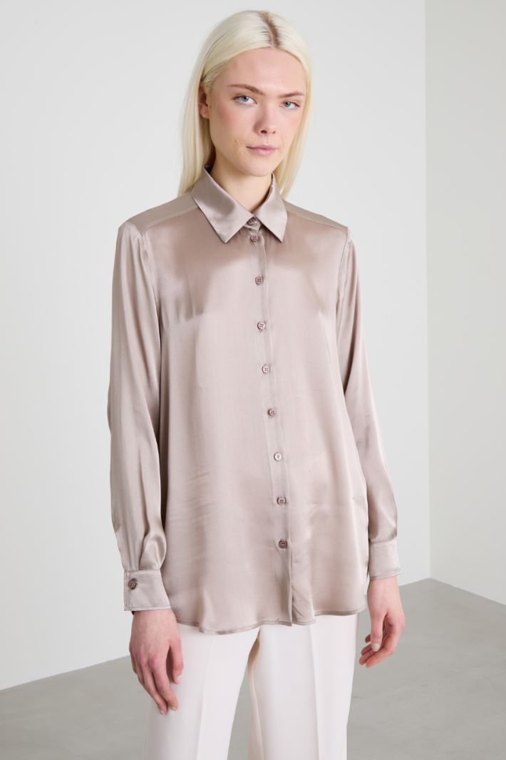 Camicia in raso