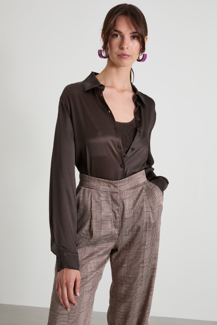Camicia in raso
