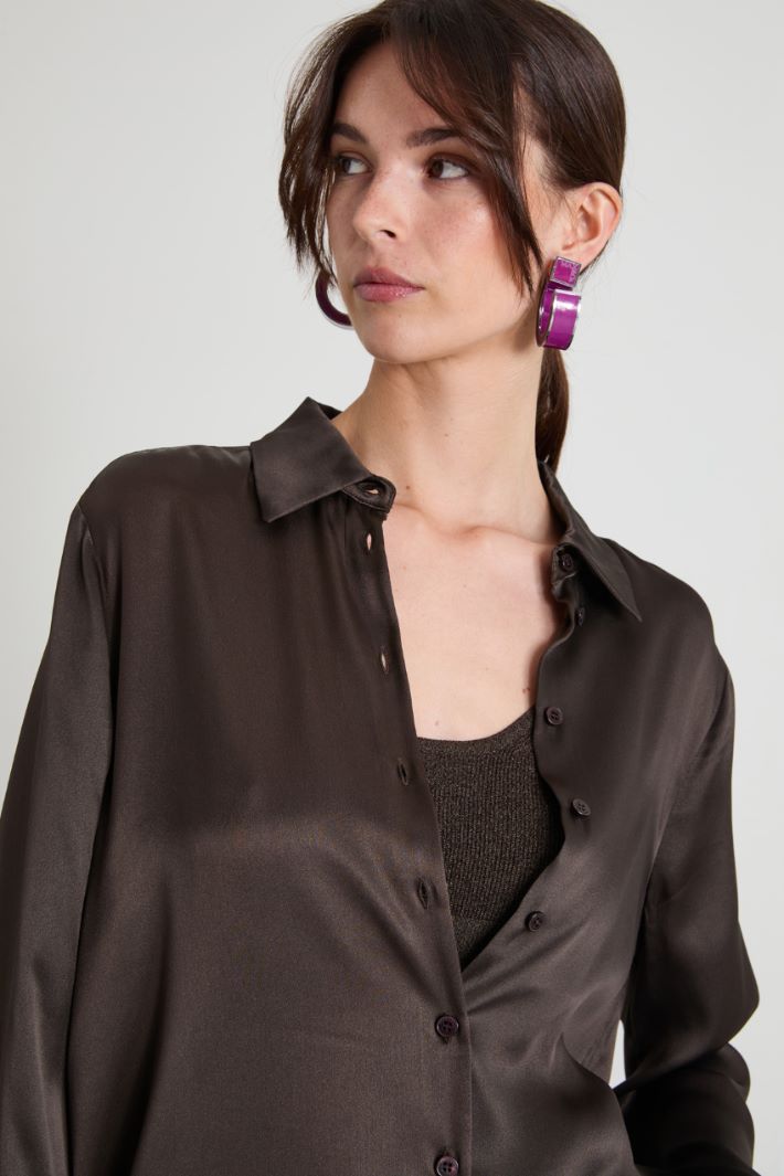 Camicia in raso