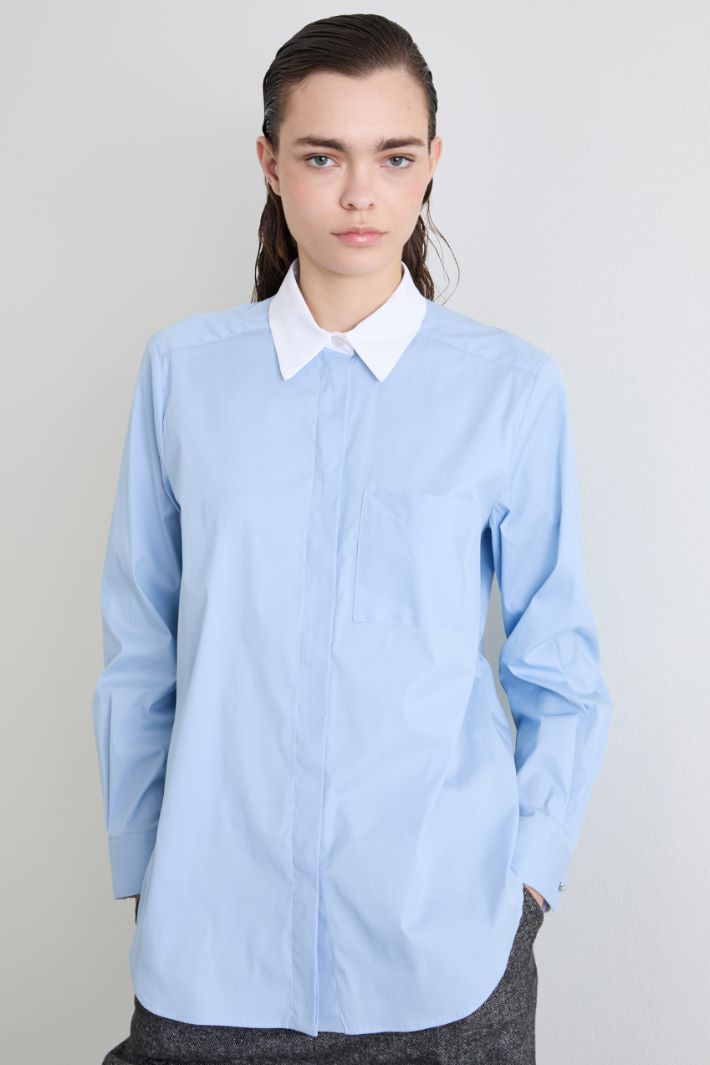 Shirt with contrasting details Intrend - 2