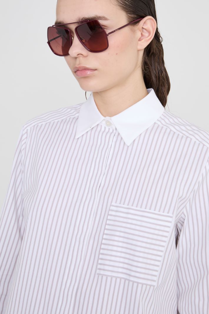 Shirt with contrasting details Intrend - 4