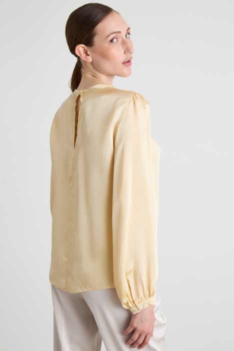 Blusa in raso di viscosa