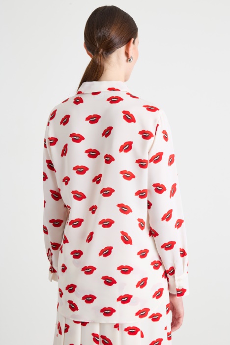 Camicia in enver satin