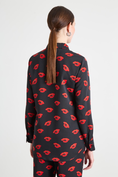 Camisa de enver satén