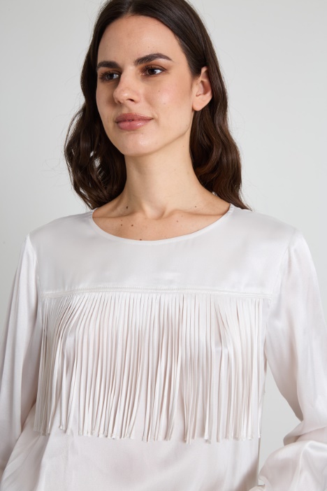 Blusa con frange