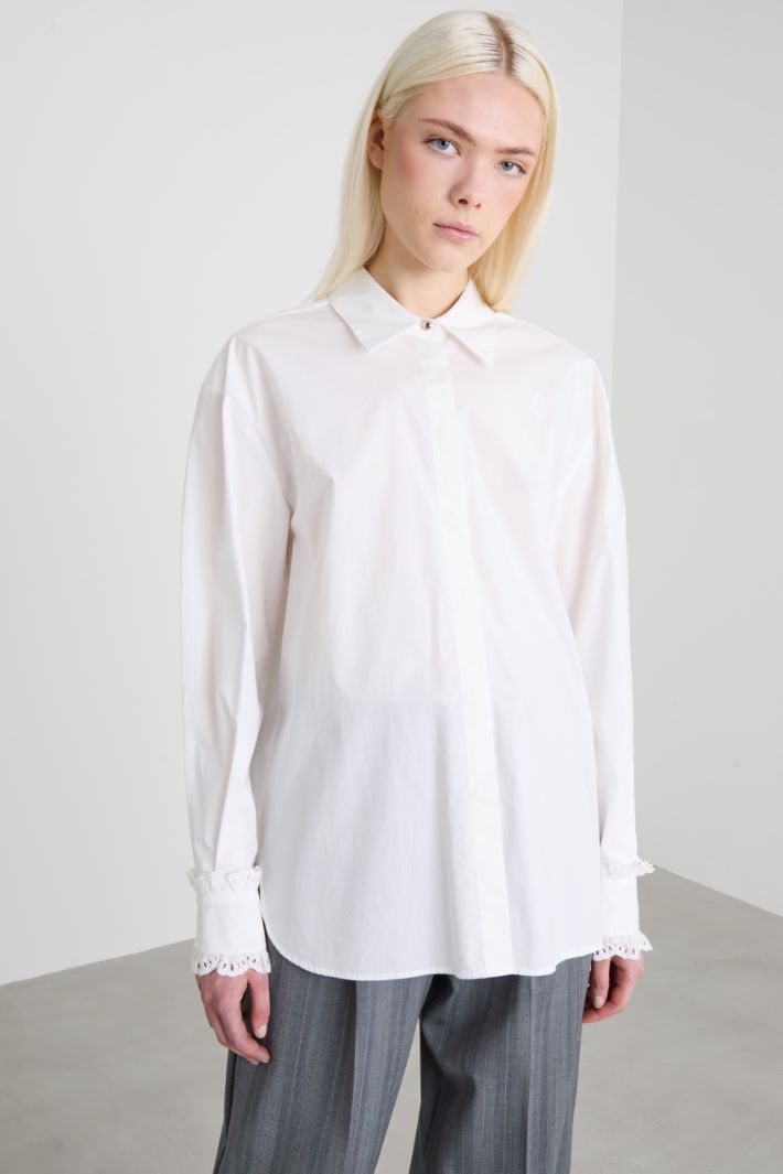 Camisa de popelina de algodón