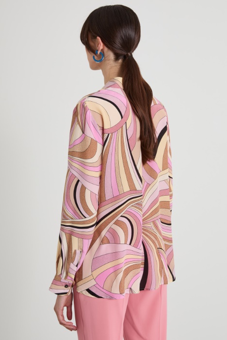 Camicia in crépe di seta