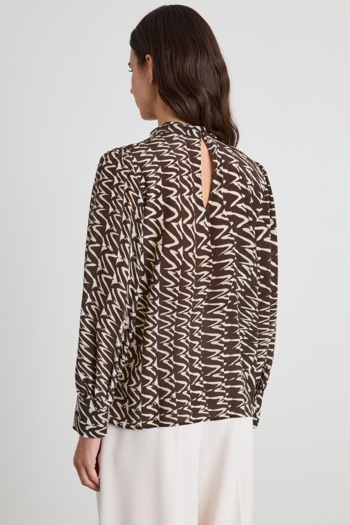 Pure silk crepe blouse Intrend - 2