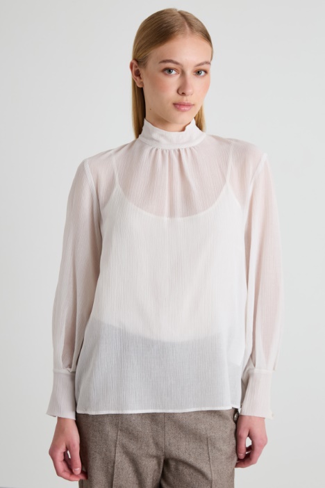 Band-collar blouse Intrend