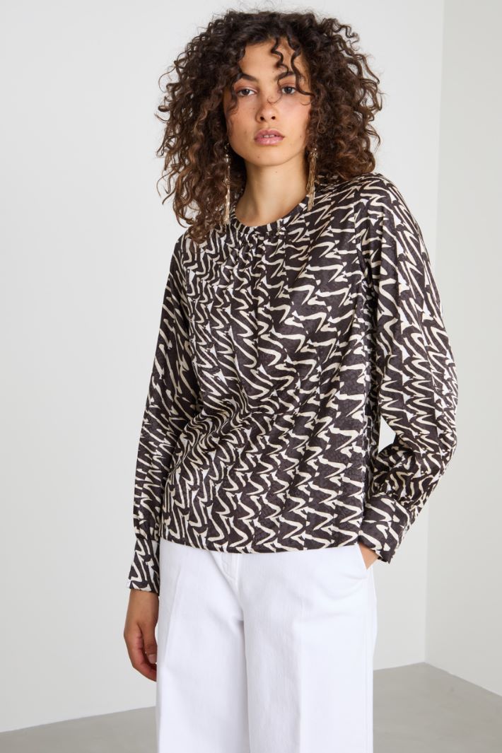Jacquard blouse Intrend