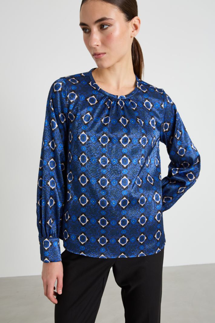 Blusa jacquard