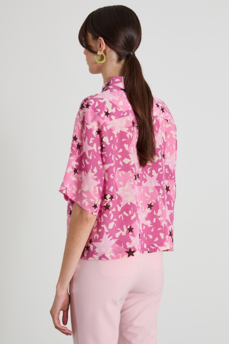 Camisa de crepé de seda