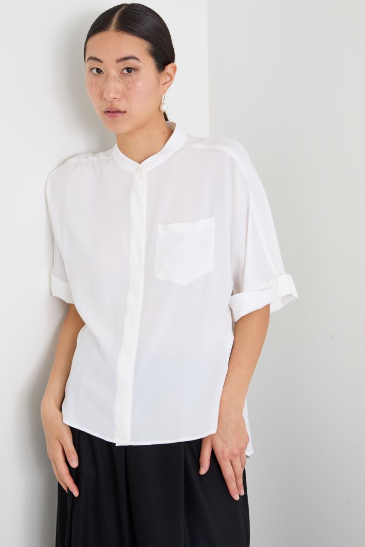 Camisa de mezcla de seda Intrend