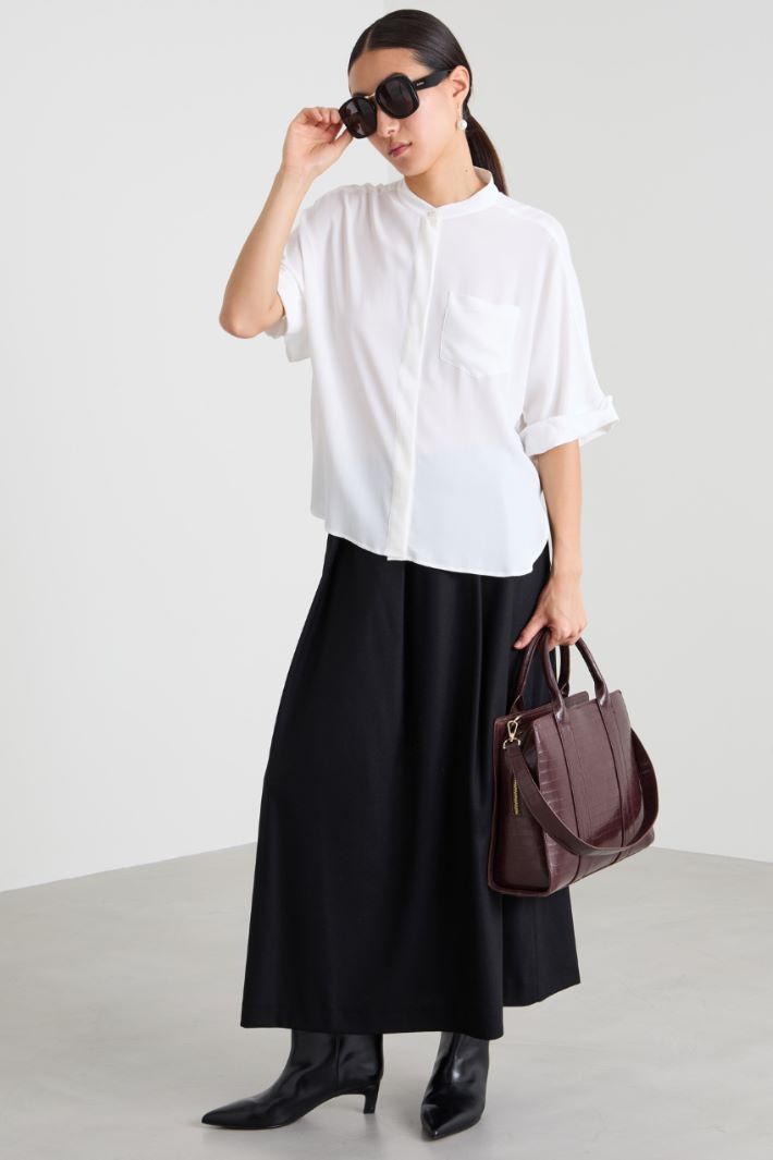 Camisa de mezcla de seda Intrend - 3
