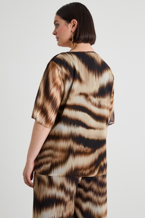 Georgette top with pleat Intrend - 3