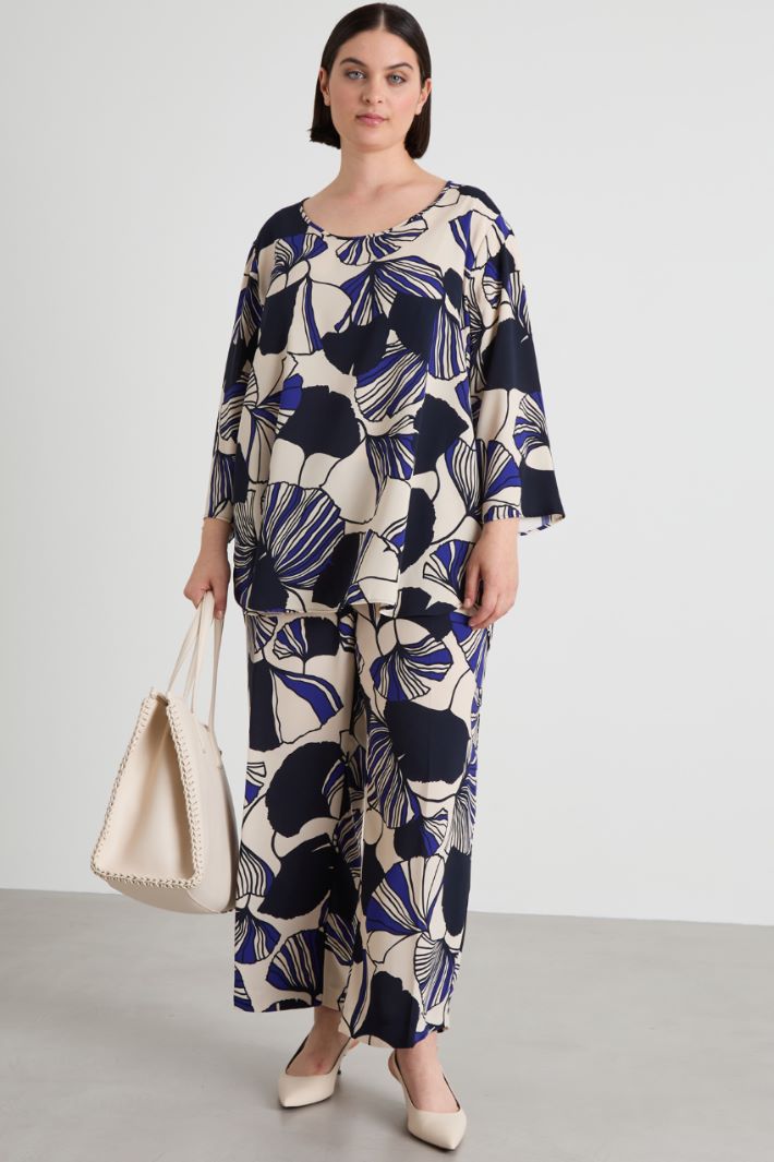 Blusa in cady fluido Intrend - 3