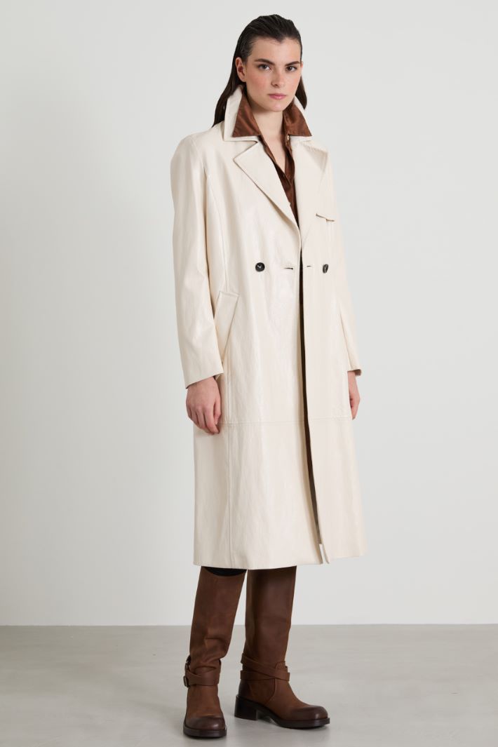 Faux nappa trench Intrend