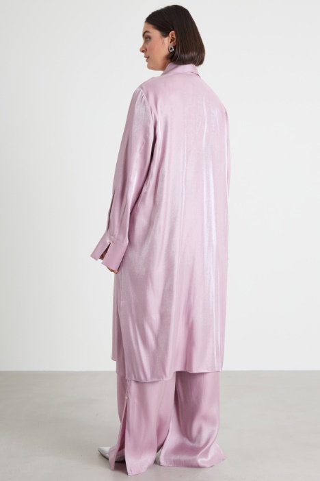 Spolverino in viscosa lamé