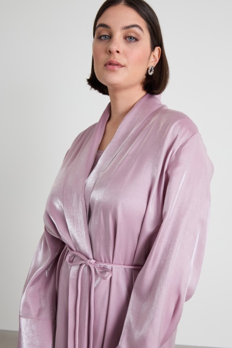 Spolverino in viscosa lamé