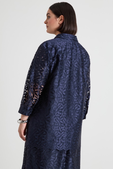 Giacca in tulle ricamato