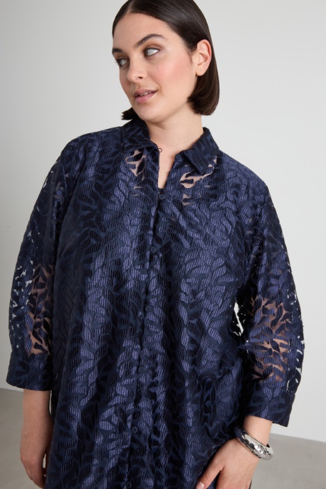 Giacca in tulle ricamato