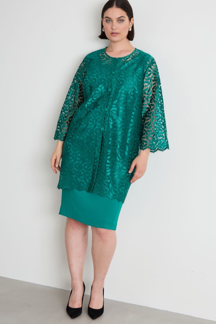 Embroidered tulle jacket Intrend