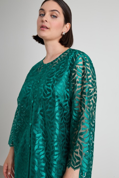 Giacca in tulle ricamato