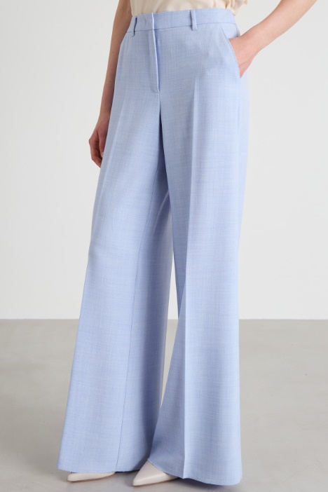 Pantaloni in stuoia melange