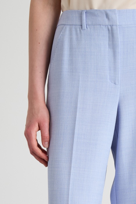 Pantaloni in stuoia melange