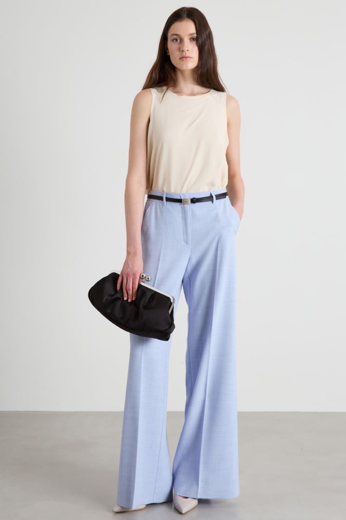 Melange woven trousers Intrend