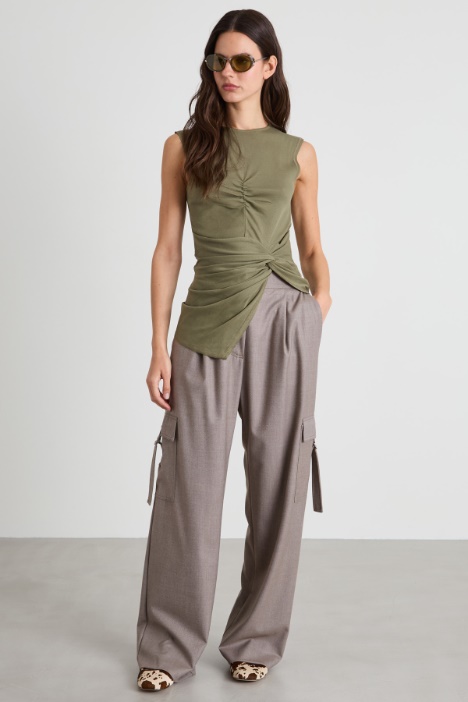 Cargo flannel trousers Intrend