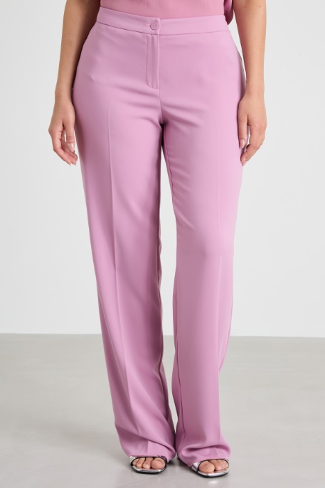 Pantaloni dritti in cady