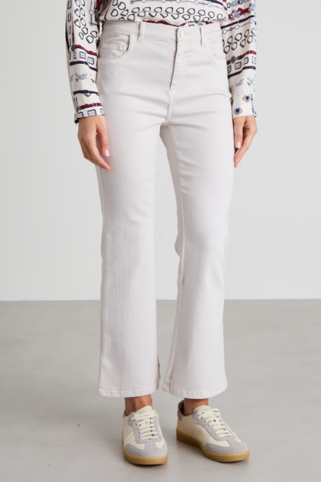 Pantaloni flare in bull