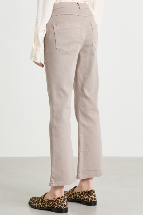 Pantaloni flare in bull