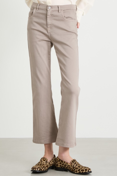 Pantaloni flare in bull