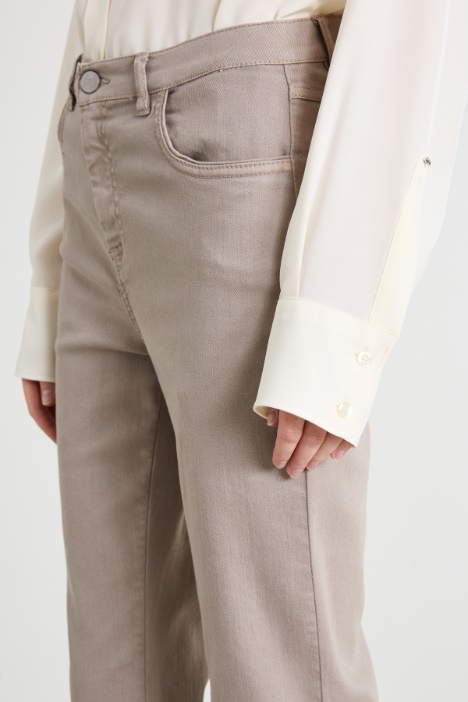 Pantaloni flare in bull