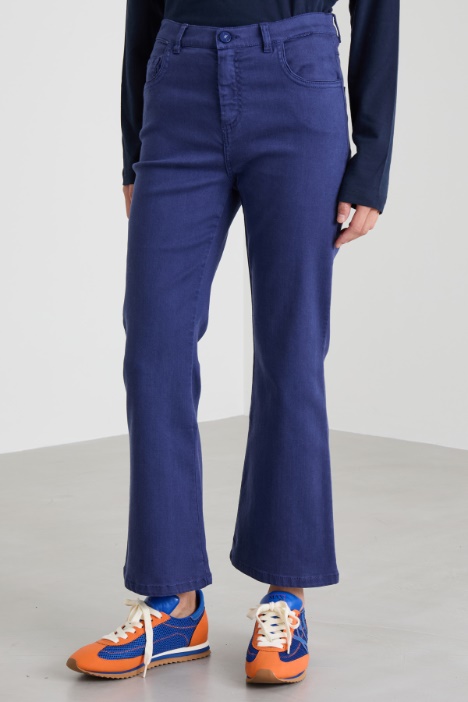 Pantaloni flare in bull