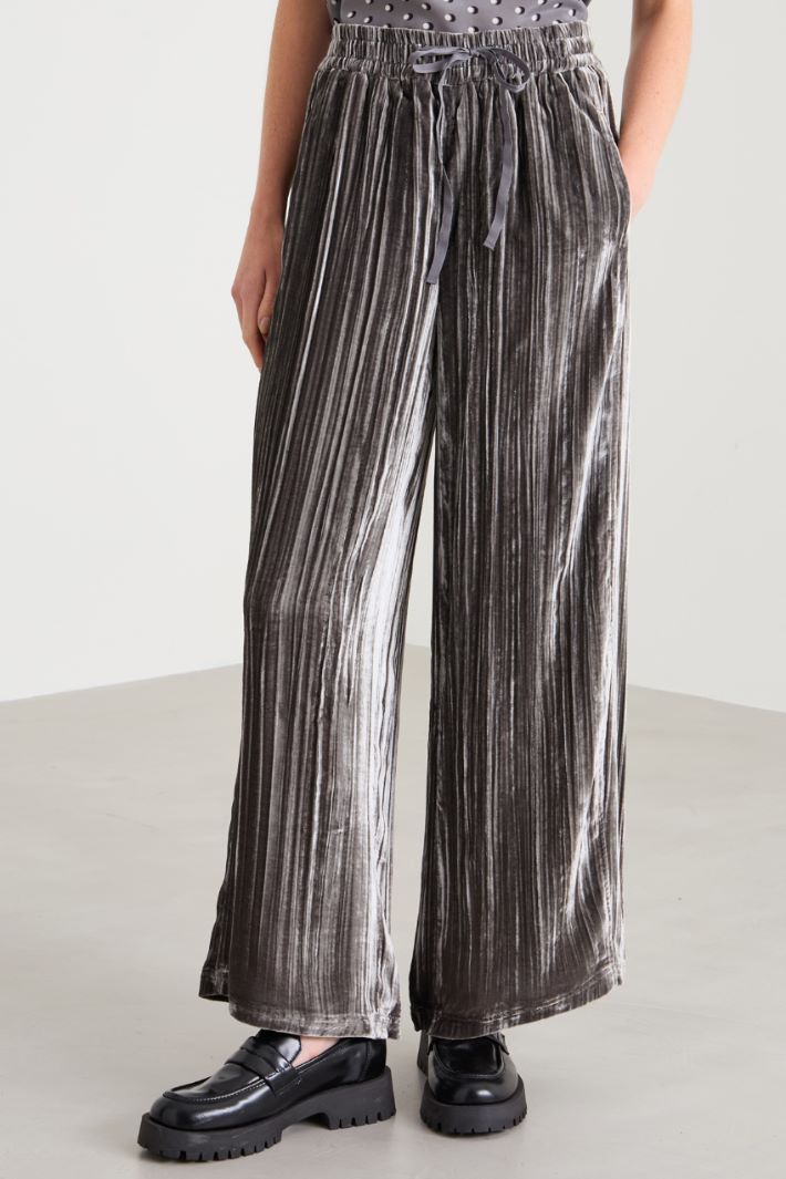 Velvet jogger trousers Intrend - 2