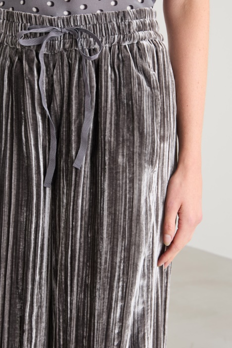 Pantaloni jogger in velluto