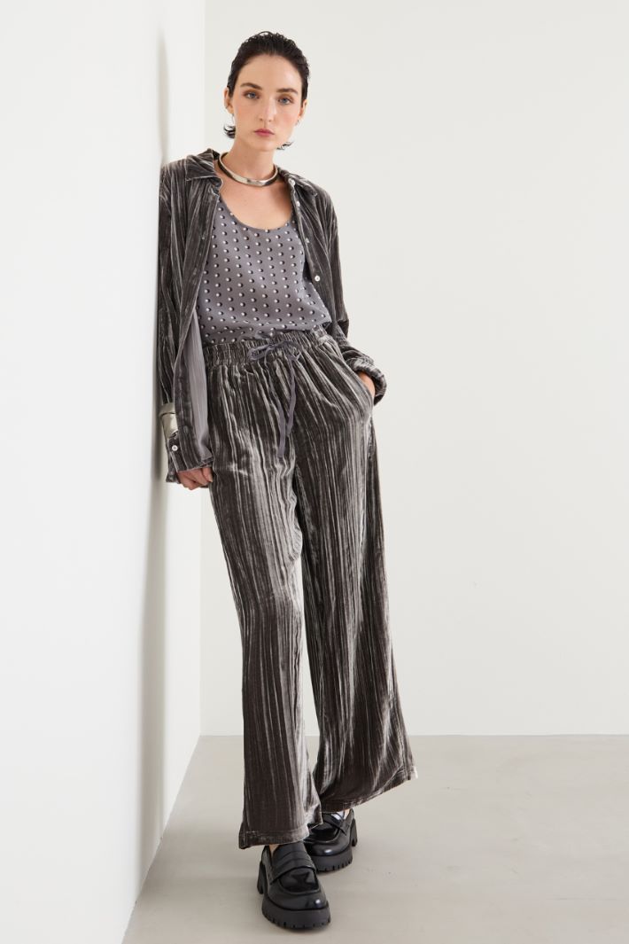 Velvet jogger trousers Intrend