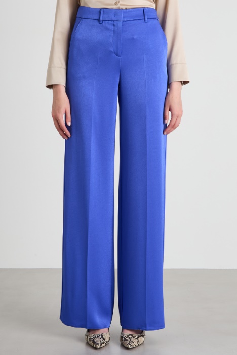 Pantaloni in enver satin