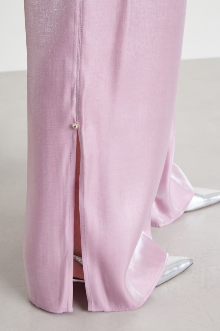 Pantaloni in viscosa lamé Intrend - 4