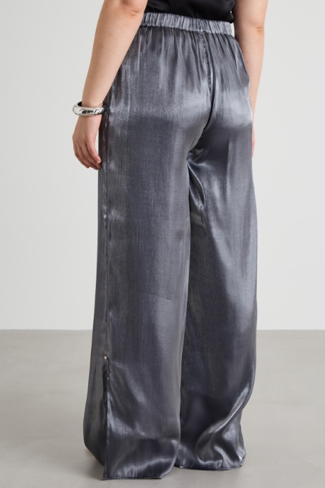 Pantaloni in viscosa lamé