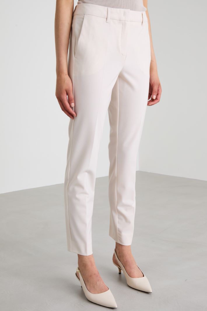 Pantaloni a sigaretta in lana Intrend - 2