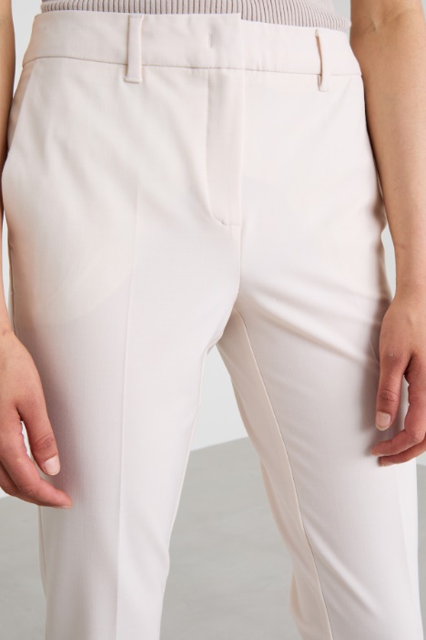 Pantaloni a sigaretta in lana