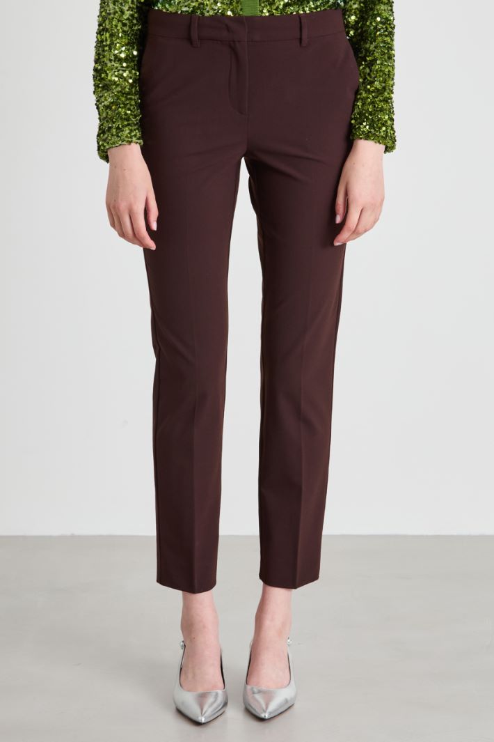 Pantaloni a sigaretta in lana Intrend - 2