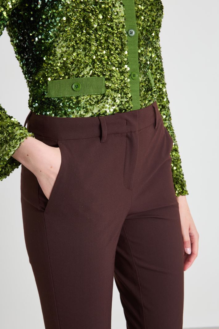 Pantaloni a sigaretta in lana Intrend - 4